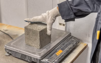laboratoriumonderzoek bouwmaterialen assistent weegt