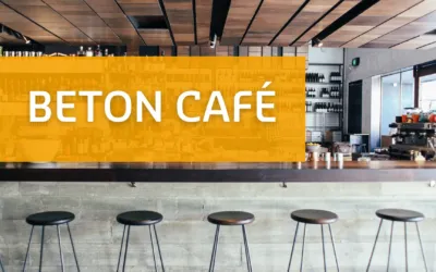 Banner voor het Beton Café, evenement van de Betonvereniging