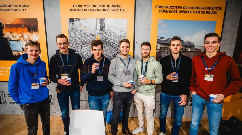 Groepje studenten op het Beton Event 2024