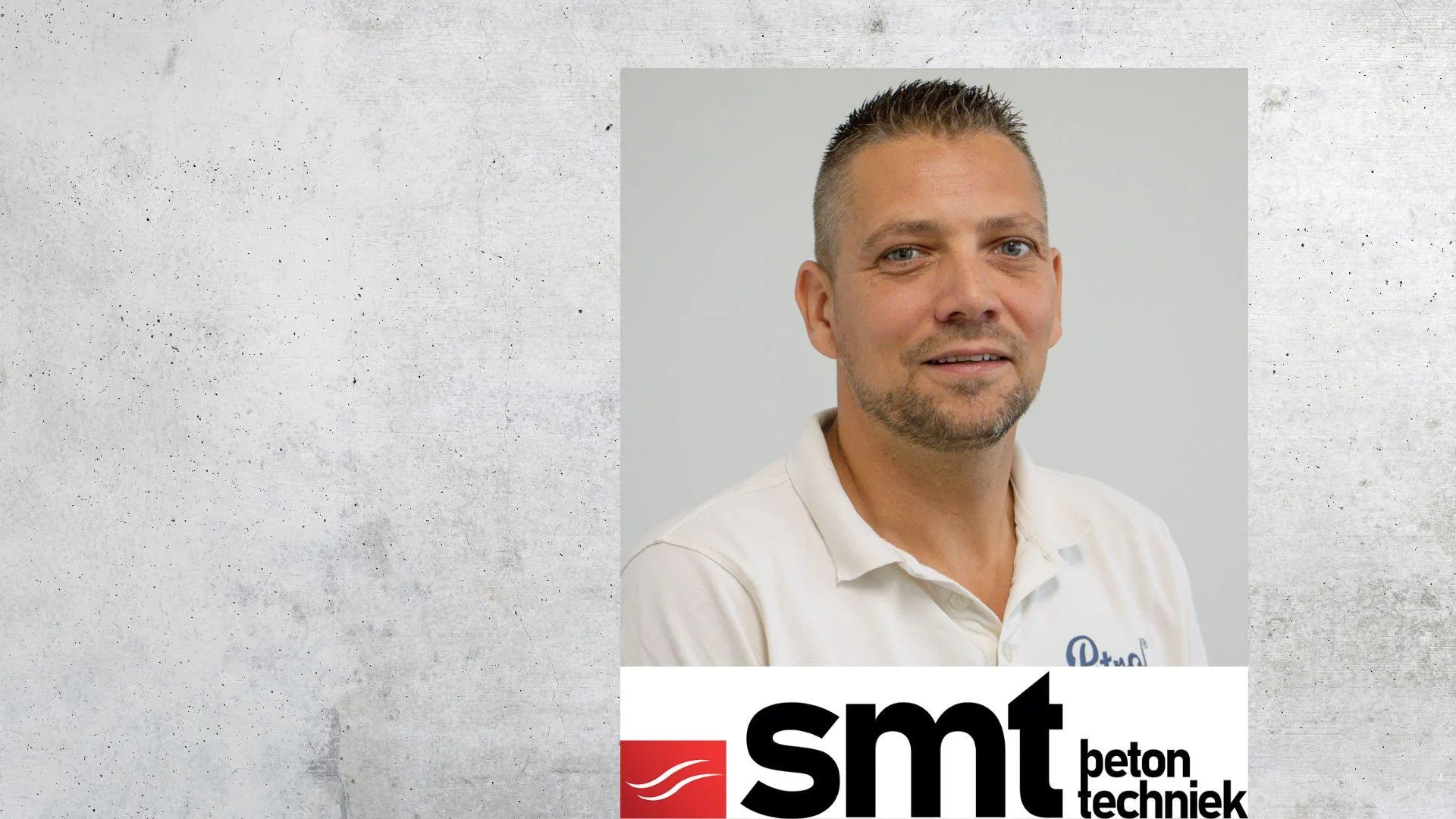 Bjorn Verbaken is docent in de cursus Uitvoering Betonreparatie voor Middenkader.