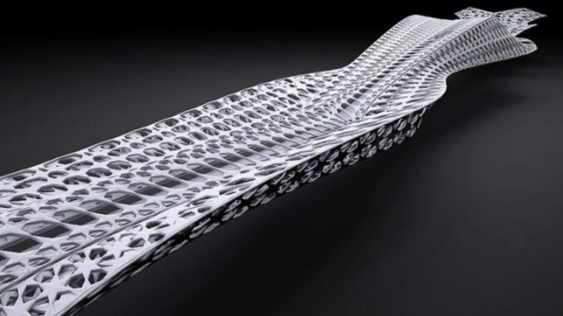 Parametrisch ontwerp van een vloeiende constructie