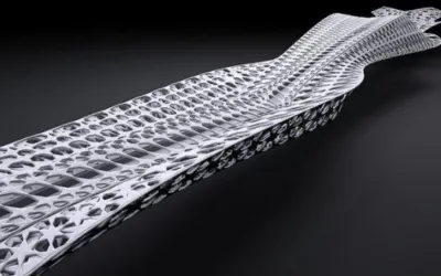 Parametrisch ontwerp van een vloeiende constructie